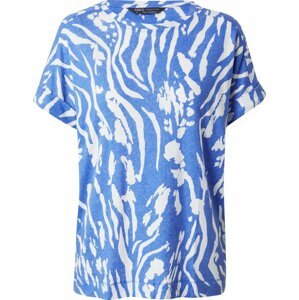 Tričko Marks & Spencer modrá / bílá