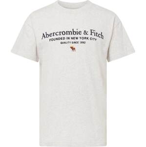 Tričko Abercrombie & Fitch hnědá / šedý melír / černá