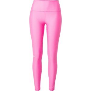 Sportovní kalhoty 'Evolved' Under Armour pink / bílá