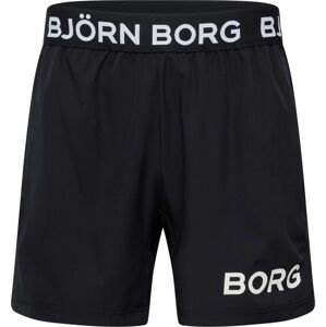 Sportovní kalhoty BJÖRN BORG černá / bílá