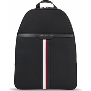 Batoh Tommy Hilfiger Th Coated Canvas Backpack AM0AM11533 Black BDS