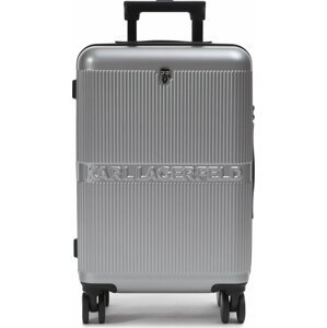 Malý tvrdý kufr KARL LAGERFELD 210W3022 Silver A290