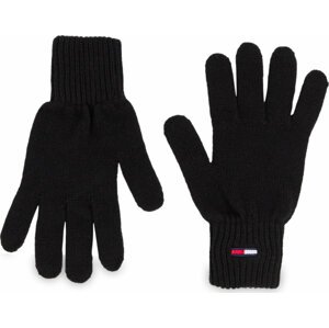 Pánské rukavice Tommy Jeans Tjm Flag Gloves AM0AM11734 Black BDS