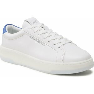 Sneakersy KARL LAGERFELD KL51515 White Lthr W/Blue