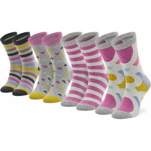Sada 4 párů dětských vysokých ponožek United Colors Of Benetton 6AO30700T 907