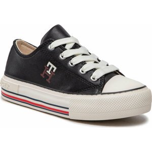 Plátěnky Tommy Hilfiger Low Cut Lace-Up Sneaker T3A9-32287-1355 m Black 999