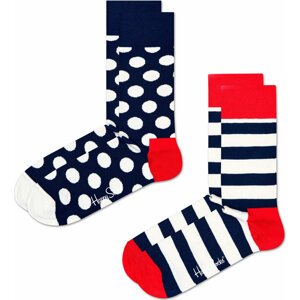 Sada 2 párů vysokých ponožek unisex Happy Socks BDO02-6650 Barevná