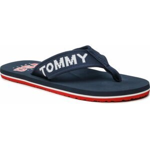 Žabky Tommy Jeans Flip Flop Logo Tape EM0EM01147 Twillight Navy C87