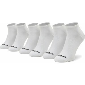 Sada 3 párů nízkých ponožek unisex adidas Low Cut 3 Pp GE1382 White/Black