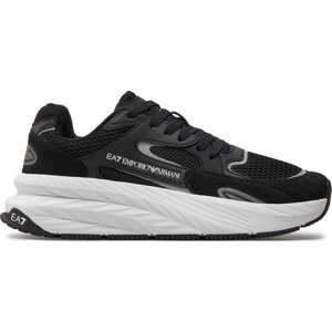 Sneakersy EA7 Emporio Armani X8X178 XK382 N763 Black+Silver