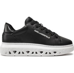 Sneakersy KARL LAGERFELD KL64519 Black Lthr 000