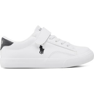 Sneakersy Polo Ralph Lauren Theron V Ps RF104104 White Smooth PU/Navy w/ Navy PP