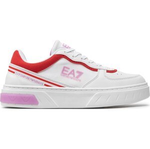 Sneakersy EA7 Emporio Armani X8X173 XK374 T580 Wht+Cycl+Cher.Tomato