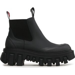 Kotníková obuv s elastickým prvkem Tommy Jeans Tjw Rubber Rain Boot EN0EN02234 Black BDS