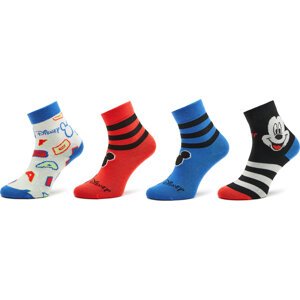 Sada 3 párů dětských vysokých ponožek adidas Mickey Mouse Crew Socks 3 Pairs IB6776 Black/Broyal/Cwhite