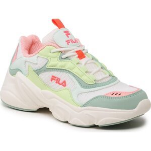 Sneakersy Fila Collene Cb Kids FFK0083.13229 Marshmallow/Lime Cream
