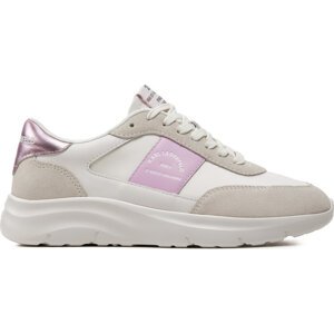 Sneakersy KARL LAGERFELD KL63624 White Lthr /Text W/Lilac 41V