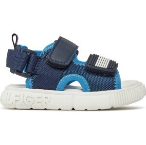 Sandály Tommy Hilfiger Velcro Sandal T1B2-33420-1591 M Blue 800