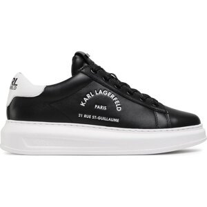 Sneakersy KARL LAGERFELD KL52538 Black Lthr