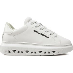 Sneakersy KARL LAGERFELD KL64519 White Lthr 011