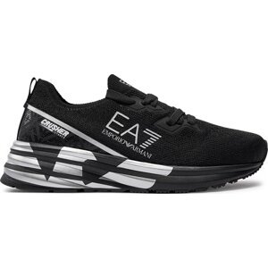 Sneakersy EA7 Emporio Armani XSX112 XOT76 M826 Triple Black+Silver