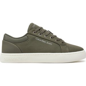 Sneakersy Calvin Klein Jeans Classic Cupsole Low Lth In Dc YM0YM00976 Dusty Olive/Bright White 0IH
