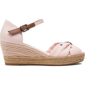 Espadrilky Tommy Hilfiger Basic Open Toe Mid Wedge FW0FW04785 Whimsy Pink TJQ
