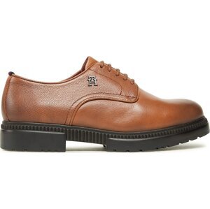 Polobotky Tommy Hilfiger Comfort Cleated Termo Lth Shoe FM0FM04647 Winter Cognac GVI