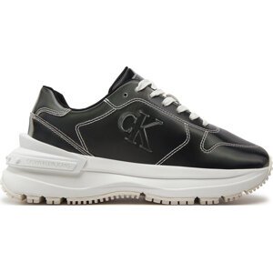 Sneakersy Calvin Klein Jeans Chunky Runner Low V Mg Dc YW0YW01424 Metallic Silver/Bright White 0I0