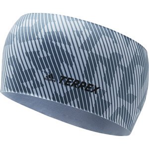 Textilní čelenka adidas Terrex AEROREADY Graphic Headband IB2386 Modrá