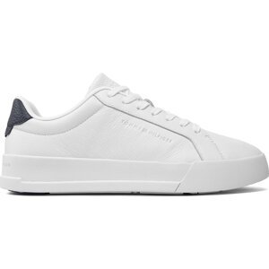 Sneakersy Tommy Hilfiger Th Court Better Lth Tumbled FM0FM04972 White YBS