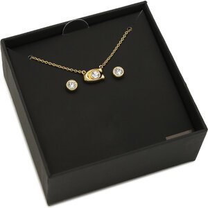 Set náušnice a náhrdelník Coach Signature Necklace & Earring Set 37412845GLD110 Zlatá