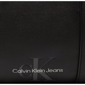 Taška Calvin Klein Jeans Monogram Soft Flight Duffle43 K50K512037 Černá
