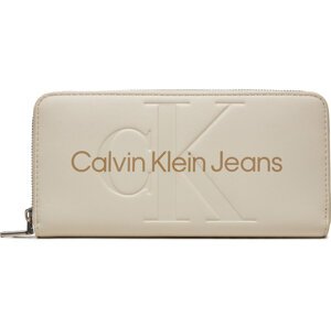 Velká dámská peněženka Calvin Klein Jeans K60K607634 Écru