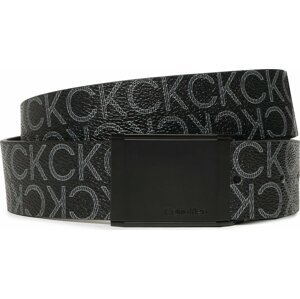 Pánský pásek Calvin Klein Beveled Plaque Cv Mono 35mm K50K510188 Černá