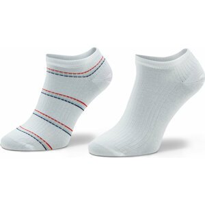 Sada 2 párů dámských nízkých ponožek Tommy Hilfiger 701223804 White 001