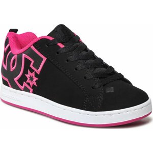 Sneakersy DC Court Graffik 300678 Black/Pink Stencil (KPS)