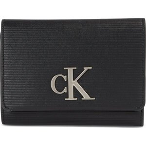 Dámská peněženka Calvin Klein Jeans Minimal Monogram Med Trifold T K60K611237 Black BDS