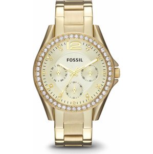 Hodinky Fossil Riley ES3203 Gold/Gold