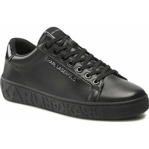 Sneakersy KARL LAGERFELD KL51019 Black Lthr/Mono
