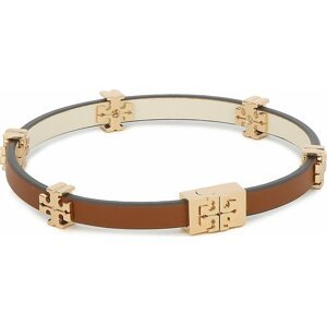 Náramek Tory Burch Eleanor Leather Bracelet 147235 Tory Gold / Cuoio 200