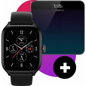 Sada smartwatch s váhou Smart Scale Amazfit Gts 4 A2168 Infinite Black