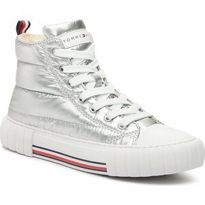 Sneakersy Tommy Hilfiger T3A9-32975-1437904 S Silver 904