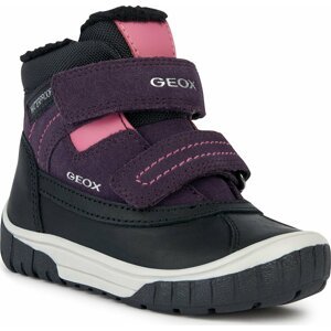 Kotníková obuv Geox B Omar Girl Wpf B262LD 022FU C9233 S Black/Violet