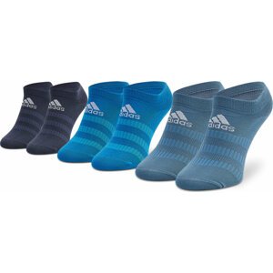 Sada 3 párů nízkých ponožek unisex adidas Light HE4996 Blue/Navy