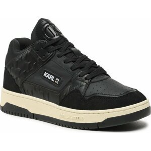 Sneakersy KARL LAGERFELD KL53030 Black Lthr
