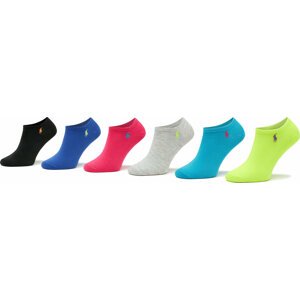Sada 6 párů dámských nízkých ponožek Polo Ralph Lauren 455908154001 Multi