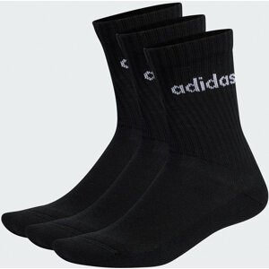 Klasické ponožky Unisex adidas Linear Crew Cushioned Socks 3 Pairs IC1301 black/white