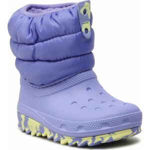 Sněhule Crocs Classic Neo Puff Boot T 207683 Digital Violet