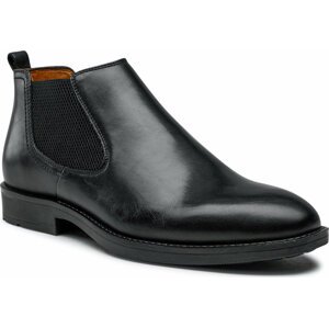 Kotníková obuv s elastickým prvkem Gino Rossi MI07-B140-A967-07 Black